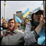 Yanukovych supporters in Kiev's Independence Square, 3 April 2007